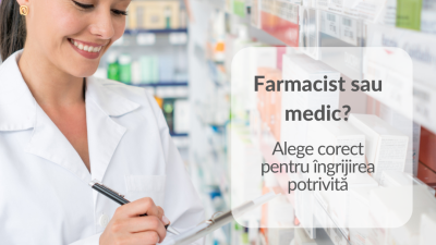 Când mergem la farmacist și când este necesar medicul