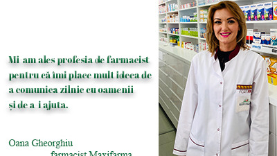 Oana - farmacist, pasionata si îndrăgostita iremediabil de aceasta profesie