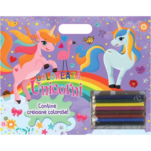 Coloreaza - Unicorni (creioane) - Img 1