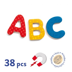 Joc cu magneti 38 Litere colorate, Djeco - Img 4
