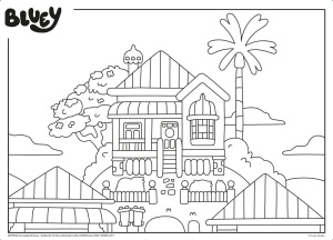 Puzzle de colorat - Bluey si ora de povesti (24 piese) - Img 3
