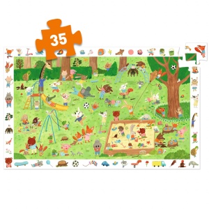 Puzzle observatie Gradina micilor prieteni, Djeco - Img 3