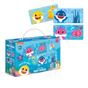 Puzzle - Potriveste culorile cu Baby Shark (24 piese) - Img 2