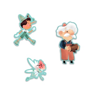 Puzzle poveste Pinocchio, Djeco - Img 2
