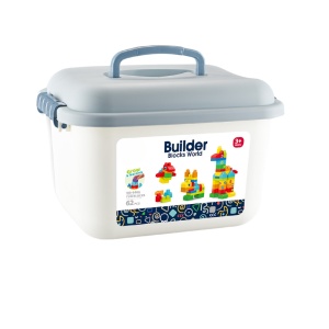Set de constructie in cutie - Animalute (62 piese)