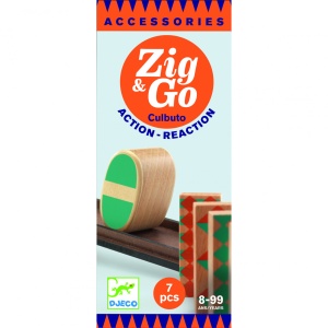 Set de constructie trasee Zig & Go Cultubo 7 piese, Djeco - Img 2
