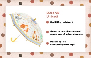 Umbrela pentru copii Mama si puiul, Djeco - Img 3