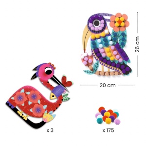Joc creativ pasari cu bilute, Djeco - Img 2