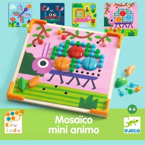 Jucarie educativa Mozaic mini animo, Djeco - Img 5