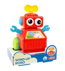 Jucarie interactiva - Robotel cu cheita (rosu) - Img 3