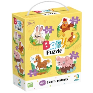 Puzzle 4 in 1 - Ferma vesela ( 2, 3, 4 piese) - Img 3