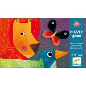 Puzzle gigant Parada animalelor, Djeco - Img 2