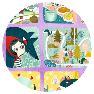 Puzzle poveste Scufita Rosie, Djeco - Img 3