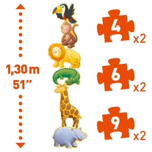 Puzzle progresiv Animale salbatice, Djeco - Img 4
