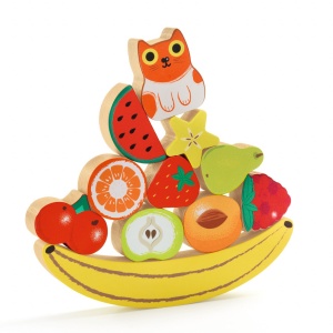 Puzzle si joc de echilibru Fructe, Djeco - Img 3