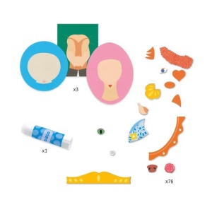 Set creativ colaje Portrete de familie, Djeco - Img 2