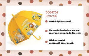 Umbrela pentru copii Savana, Djeco - Img 2