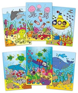 Water Painting: Carte de colorat Animalute marine - Img 2