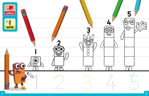 Carte cu activitati Numberblocks - Colorez & ma distrez - Img 4