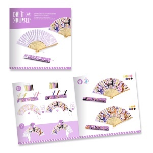 Joc creativ DIY Evantai Frumusetea padurii, Djeco - Img 6