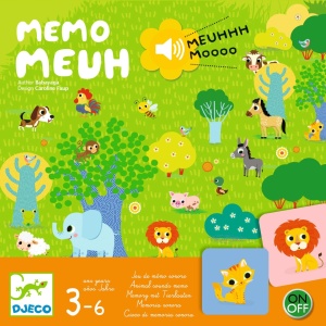 Joc de memorie cu sunete Memo Meuh, Djeco - Img 2