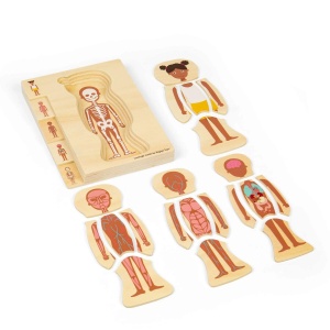 Puzzle anatomic din lemn - Fetita - Img 3