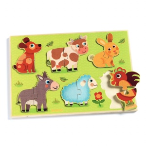 Puzzle din lemn Coucou, Djeco - Img 2
