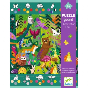 Puzzle gigant Aventuri in padure, Djeco - Img 2