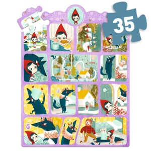Puzzle poveste Scufita Rosie, Djeco - Img 4