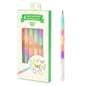 Set fluo roll-gel 6 culori combinate, Djeco - Img 4