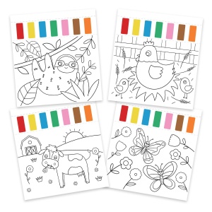 Water Painting: Carte de colorat Animalute - Img 3