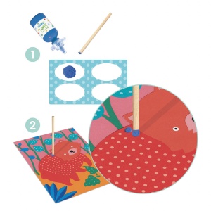 Atelier creativ cu buline Pointillisme, Djeco - Img 2