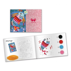 Atelier creativ cu nisip colorat Pesti stralucitori, Djeco - Img 4