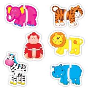 Baby Puzzle: Animale din jungla (2 piese) - Img 2