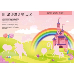 Carte de activitati cu abtibilduri - Unicorni magici - Img 2