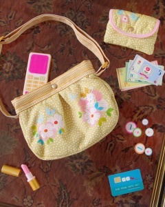Geanta din bumbac cu accesorii, Djeco - Img 2