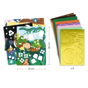 Joc creativ Colaj cu stickere din spuma, Djeco - Img 3