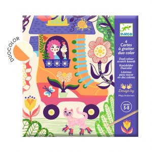 Joc creativ de razuit Casute trasnite, Djeco - Img 1