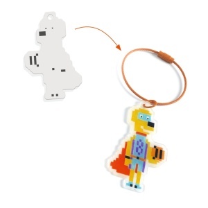 Joc creativ DIY Brelocuri eroi, Djeco - Img 2