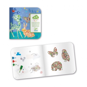 Joc creativ pictura cu bile din sticla Animale, Djeco - Img 3