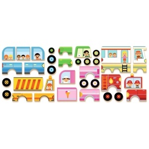 Joc magnetic cu Vehicule, Djeco - Img 2