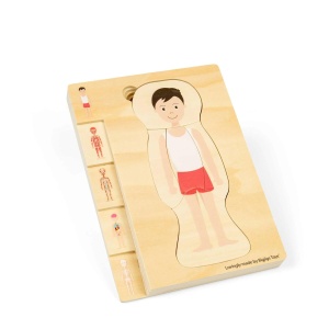 Puzzle anatomic din lemn - Baiat - Img 3