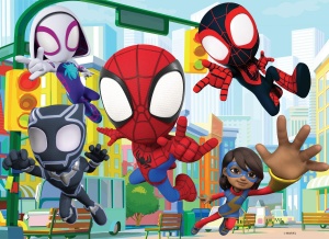 Puzzle de colorat - Paienjenelul Marvel și prietenii lui uimitori (24 de piese) - Img 2