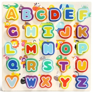 Puzzle din lemn - Litere si animalute - Img 2