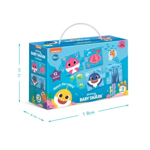 Puzzle - Potriveste culorile cu Baby Shark (24 piese) - Img 3