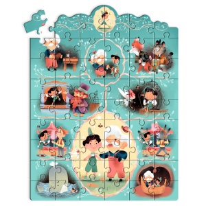 Puzzle poveste Pinocchio, Djeco - Img 3