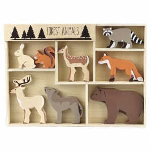 8 animale de padure din lemn, Egmont Toys - Img 2