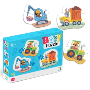 Baby puzzle 3 in 1 - Mijloace de transport (2,3,4 piese) - Img 3