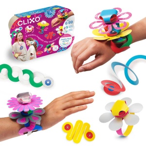 Clixo® joc magnetic de construit - Bijuterii colorate (28 piese)