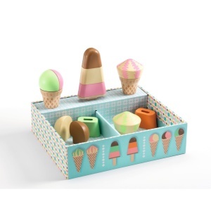Joc de rol din lemn Gelateria Lina & Lino, Djeco - Img 3